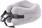 Neck Pillow Sleep Kit - 100% Memory Foam Travel Pillow, Compact Carry Bag, U-Shaped Airplane Car Flight Pillow, Breathable and Comfortable 360-Degree Head Support