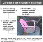 Pet Car Seat, Sturdy Reinforced Structure, Shortened Leash with Metal Snap Hook, Loops for Seat Belt, Waterproof Thick Soft Fleece Pad