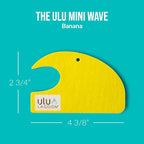 ulu Lagoon Hanging Car Air Freshener | Tropical Beach Coconut Surf Wax Scent Mini Wave | Long Lasting Car Freshener, Closet and Beyond | Made In USA | 3 Pack (Yellow)