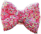 1 Pc Bling Crystal Car Bow-knot Air Vent Fragrance Sparking Rhinestone Car Diffuser Air Freshener with Vent Clip - Pink 1