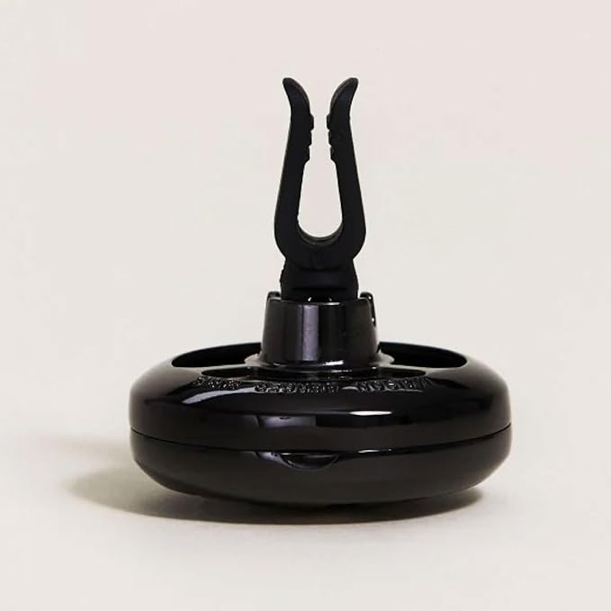 Maison Berger Car Diffuser Set – Refillable Vent Clip, Ceramic Refill, Made in France - Luxury Auto Scent - 4-Week Diffusion - Elegant Air Freshener for All Car Vents (Lolita Lempicka Black)