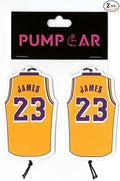 PumpCar 2 pieces basketball shirt double-sided hanging cherry-scented james car air freshener Cool hanging for rearview mirror Car Interior Accessories Gifts