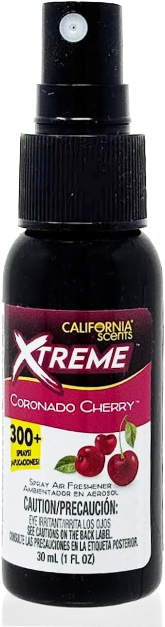 California Scents Xtreme 1 oz. Spray Air Freshener, Coronado Cherry, 2 Packs