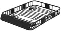 64"X 39"x 6" Universal Roof Rack Basket,Heavy Duty Weather Resistant Top Mount Cargo Rack, Luggage & Camping Gear Storage for Car, Truck or SUV Transport