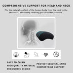 Car Headrest Neck Pillow Support Memory Foam Ergonomic Design Accessory for Driving Seat Fatigue Relief Compatible with Model S X 3 Y & Cybertruck - 1 Piece