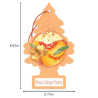 LITTLE TREES Car Air Freshener | Hanging Tree Provides Long Lasting Scent for Auto and Home | 24 Air Fresheners |Peach Ginger Spritz