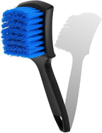 8.3×2.5 Inch Car Wash Brush, Soft Bristle Short Handle Carpet Cleaning Brush, Scrub Brush for Floor Mats, Tires, Automotive Wheel Bushes for Vehicle Interior & Home (Blue)