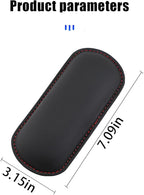 Mandark Car Knee Cushion Pad, Leather Memory Foam Vehicle Door Armrest Pillow for Leg Elbow, Comfort Auto Interior Center Console Thigh Support Mat Accessories, Universal for Most Cars (Black/Red)