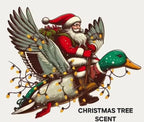 ThatsRad Car Air Freshener Duck Fly Fishing Fish Hunting Stocking Stuffer (One Size, Santa Duck Sleigh)