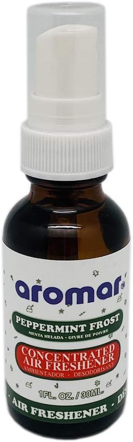 Aromar Peppermint Frost Concentrated Air Freshener Odor Eliminator (1 Oz Bottle) Holiday Collection