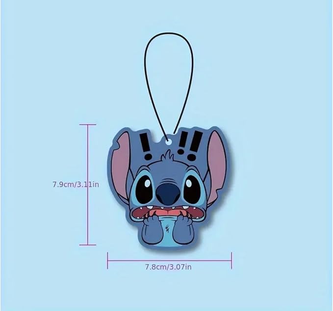 Rawan 4 Pack Car Air Freshener Cartoon, Accessories Cute for Women Girls And men Car, Funny Decor Hanging Fresheners Car Interior Room Decorations, for Christmas Gift. (D, Large)