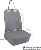 HONEST OUTFITTERS Dog Car Seat Cover 2 Pack, Waterproof Front Seat Car Cover for Cars, Trucks, and Suvs, Pet Front Cover for Cars, Nonslip Dog Seat Cover Grey