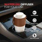 Airpure Auto Diffuser | Waterless Oil Diffuser and Car Air Freshener | Portable Essential Oil Diffuser for Car, Home and Office | Rechargeable Aromatherapy Diffuser for Fresh Air and Relaxation