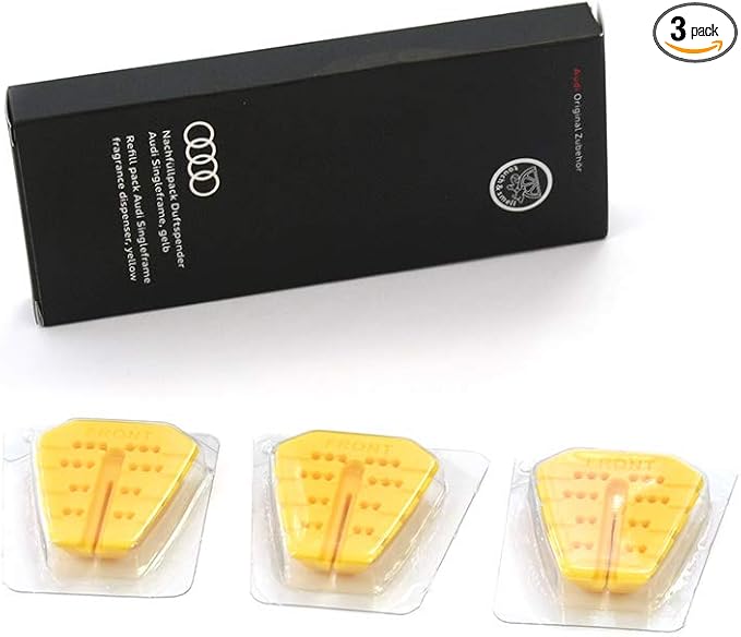 Audi 81A087009B Refill Pack Single Frame Fragrance Diffuser Yellow Invigorating