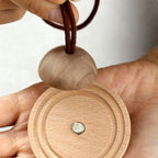 Planet Wood Hanging Car Diffuser - Black Walnut Car Air Freshener & Home Decor Hanging Pendant Ornament, Natural Essential Oil Aromatherapy Diffuser for Car, Home, Office (No Oil Included)