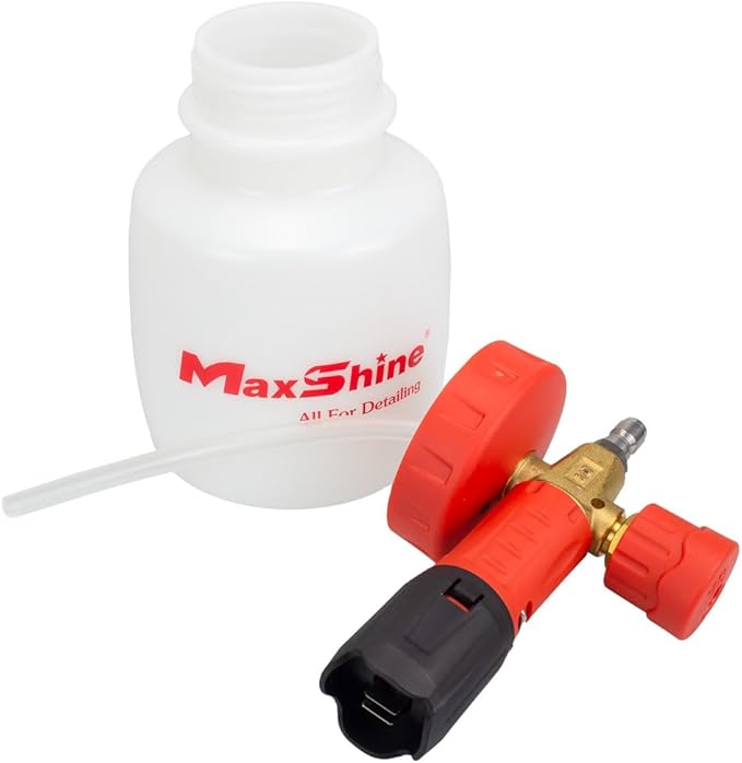 Maxshine Universal Snow Master Foam Cannon - 1/4” Quick Connect, High-Pressure Washer Gun - Ideal for Washing Cars, Trucks, SUVs, RVs & More - Creates Thick Foam, Speeds Up Cleaning, Reduces Wash Time