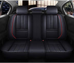 for Chevy Equinox Seat Covers 2005-2026, Full Coverage Customized Car Seat Covers, Premium Leather Waterproof Stain-Resistant Easy to Install (Luxury 5 Seats, Black&Red)