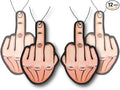 12 Pack Middle Finger Funnny Naughty Car Air Freshener Scented With Premium Oils By Fresh Fresheners (12 Pack) (Middle Finger)