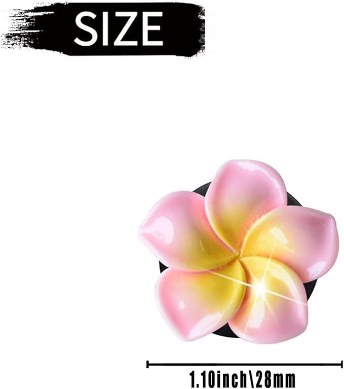 6Pcs Multicolor Pentapetal Flower Car Accessories for Women, Beach Flower Car Air Vent Clips Air Conditioner Outlet Decoration Cars Interior Decor Charm, Air Fresheners Interior Accessories