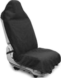 Waterproof Sweating Car Seat Cover for Post Gym Workout, Running, Swimming, Beach and Hiking, Universal Fit Non-Slip Towel Bucket Seat Protector for Cars SUV Trucks, Machine Washable (Black)