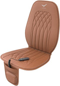 Laxon Air Massage Vehicle Seat | Car Seat Cover, Leather Cushions for Driving, Slim Comfy Design (Brown)