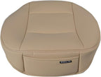 Luxury PU Leather Car Seat Cover Protector Front Car Seat Cover Seat Bottom Cover Single Seat Cover-Compatible with 90% Vehicles (Width 20.8× Deep21 × Thick 0.2 inch) (Beige)