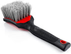 Detail Factory - ProGrip Tire Brush - Ergonomic ProGrip Handle, Stiff Synthetic Bristles, Ergonomic Design, Clean Your Tires with Ease - Red