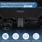 for Ford Expedition Windshield Sun Shade 2025-2018 Front Window Sunshade Fit Ford Expedition Accessories Fodable Car Sun Visor UV Protector Shade Heat Shield Cover