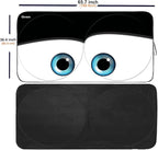 Gven Truck Windshield Sun Shade for Car Windshield Cover Interior Front Window Shades Sun Visor Protector Blocks UV Rays Must-Have Truck Accessories for Pickup, SUV, Sedan, Van, Bonneville(Black, XL)