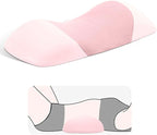 Lumbar Support Pillow for Sleeping,Premium Memory Foam Lower Back Pain Relief Bed Rest Support Pillows for Car Bed,Couch,Waist Support Care Cushion,Sleep Lumbar Pillow (Light Pink)