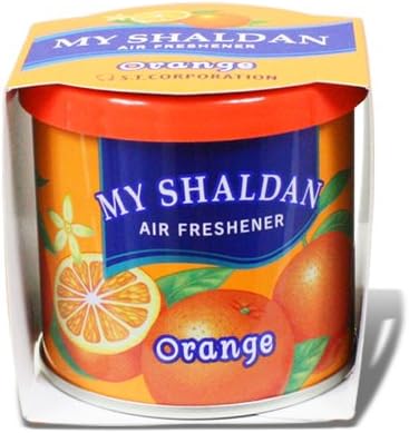 Pack of 24 My Shaldan Japanese Car Cup-Holder Natural Air Freshener Cans (Orange Scented)