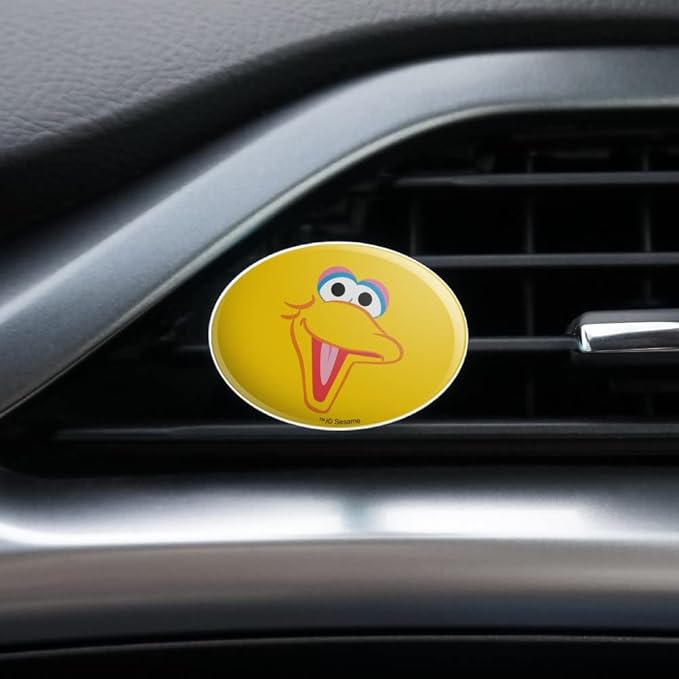 GRAPHICS & MORE Sesame Street Big Bird Face Car Air Freshener Vent Clip