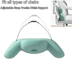 Lumbar Support Pillow for Office Chair, Back Pillow Lumbar Support for Car, Chair, Sofa - Improve Lower Back Pain Relief & Sitting Posture, Memory Foam Back Cushion for Long Sitting (Orange)