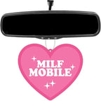 MILF Mobile Cute Y2K Pink Hearts Hanging Air Freshener Car Decor for Girls Lavender Scented