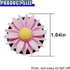 3PCS Daisy Flower Car Dashboard Air Vent Trim Clip, Cute Daisy Air Conditioner Outlet Clip Car Charm for Women, Car Air Vent Clip Auto Interior Decoration for Girls Present (Pink)