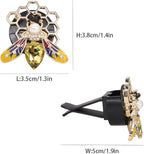 Bee Car Accessories,Bling Honey Bee Air Vent Clips Car Air Fresheners,2pcs Yellow Bee with Honeycomb Dashboard Decorations,Cute Decor for Women
