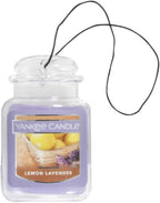 Yankee Candle Car Air Fresheners, Hanging Car Jar Ultimate, Neutralizes Odors Up To 30 Days, Lemon Lavender, 0.96 OZ (Pack of 12)