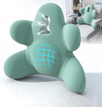 Lumbar Support Pillow for Office Chair, Back Pillow Lumbar Support for Car, Chair, Sofa - Improve Lower Back Pain Relief & Sitting Posture, Memory Foam Back Cushion for Long Sitting (Green)