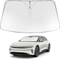 Proadsy Windshield Sun Shade for Lucid Air 2022-2026 Foldable Front Sunshade Protector Sun Visor Blocks UV Rays Keep Car Cooler Accessories