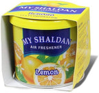 Pack of 6 My Shaldan Japanese Car Cup-Holder Natural Air Freshener Cans (Lemon Scented)