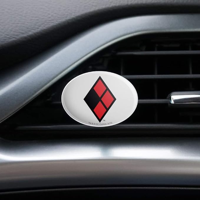 Harley Quinn Diamond Logo Car Air Freshener Vent Clip
