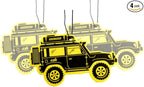 Outdoor Adventure Car Air Freshener 4 Pack Scented With Premium Oils By Fresh Fresheners (Overland SUV)