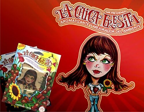 MACUSA cf-25pk La Chica Fresita Automotive Air Spencer Freshener, Strawberry, Pack of 25