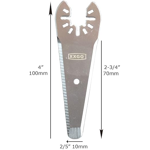 XXGO 4 Pcs Oscillating Multi Tool Scraper Blades for Scraping Cutting Removing Paint Caulk Adhesive Sealant XG4201