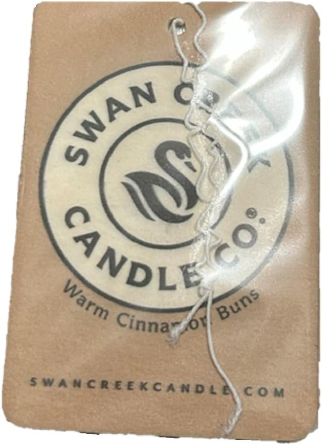 Swan Creek Candle Co. Warm Cinnamon Buns Hanging Car Air Freshener 04180 Pack of 3, Black