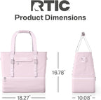 RTIC 2-in-1 Chillout Bag Soft Insulated Cooler Tote, Portable, for Lunch, Beach, Travel, Drink, Beverage, Car, Camping, Picnic, 24-Can Capacity,