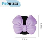 6PCS Bow Car Air Freshener Clips, Cute Air Conditioning Vent Clip, Aesthetic Car Interior Decoration Accessories, Automotive Dashboard Air Vent Trim Clip for Women Girl (Purple)