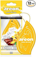 AREON MON MA04 Hanging Best Car Air Freshener Vanilla Choco Scent, Paper Hanging Ornaments, Long Lasting Scent for Car or Home 12 Pack