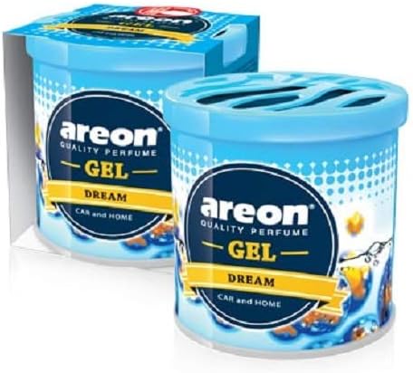 AREON GEL GCK02 Car Perfume Air Freshener Long Lasting Scent for Car or Home Odor Eliminator - DREAM Scent