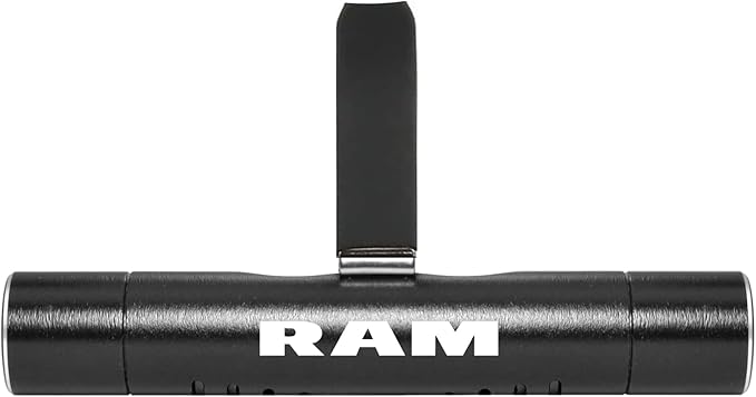 iPick Image for RAM Car AC Vent Air Freshener Black Clip with adjustable window and 10 Refill Sticks, Official Licensed